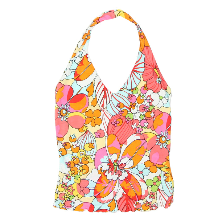 Y2K Halter Floral Top