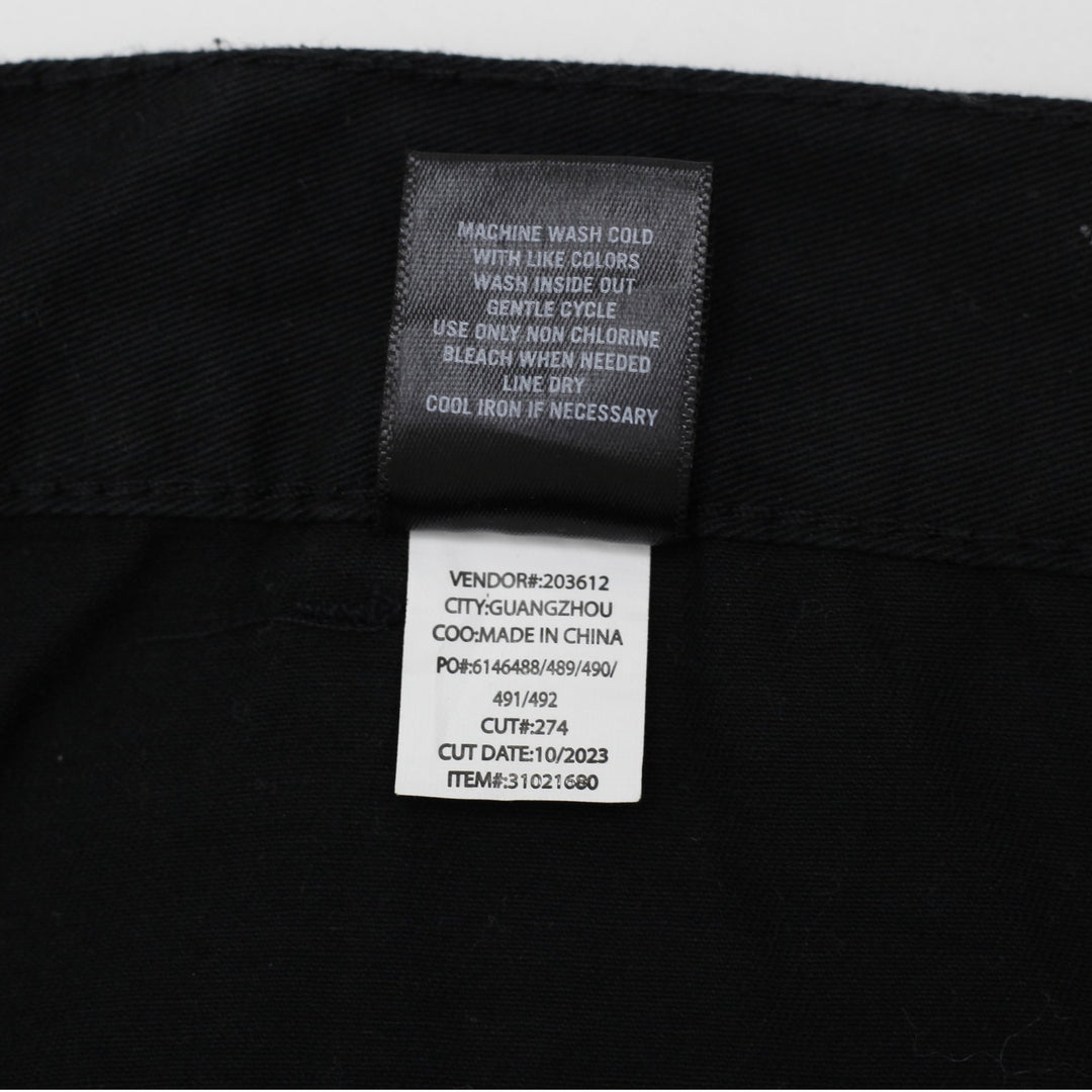 Y2K Mens Hot Topic Cargo Pants Black Skull Patch Graphic Size 34
