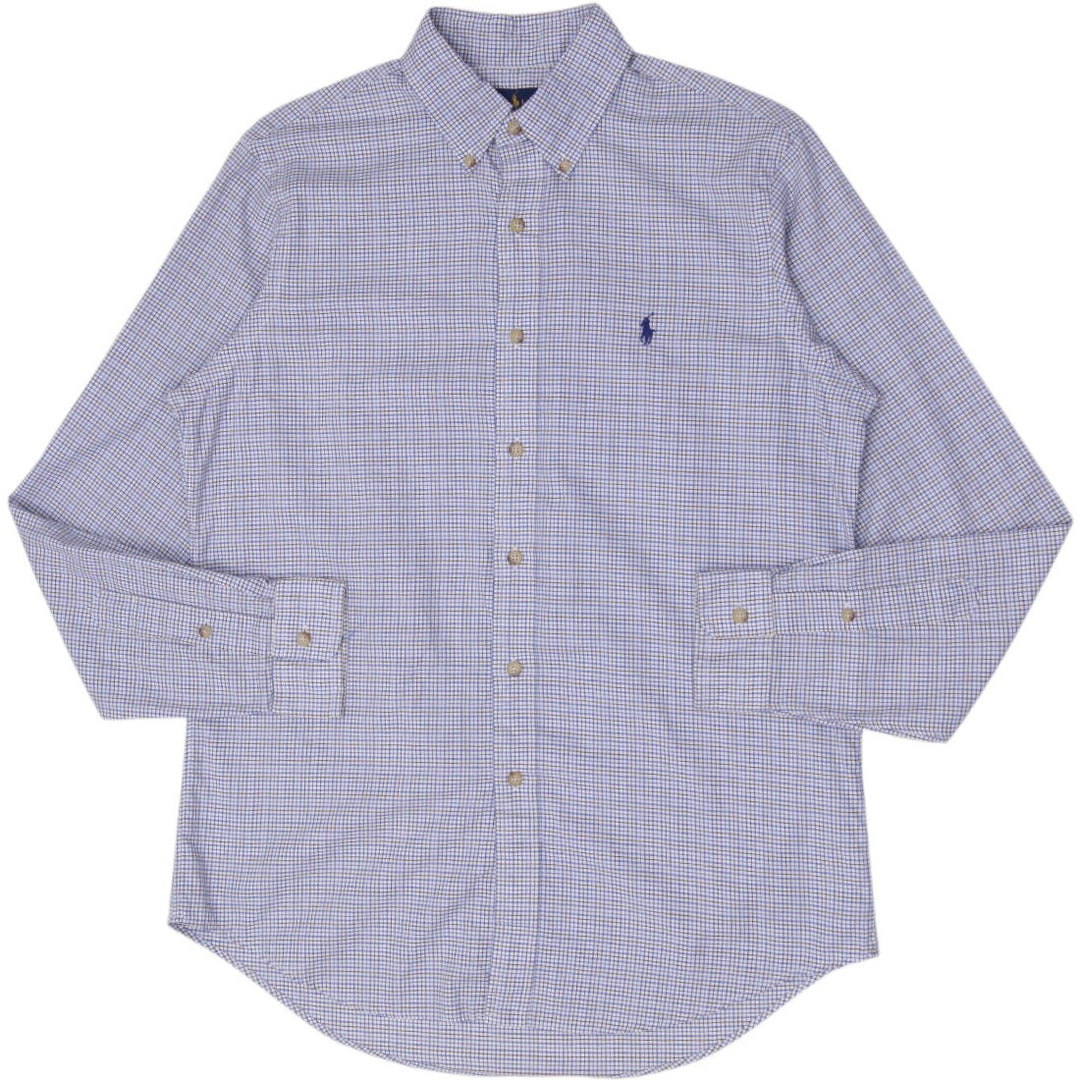 Mens Ralph Lauren Plaid Button Down Shirt Size M