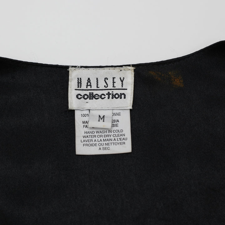 Halsey Beaded Sequin Fashion Vest Size M | Migration_Vests MJ DROP - Back View | Fashion Rerun