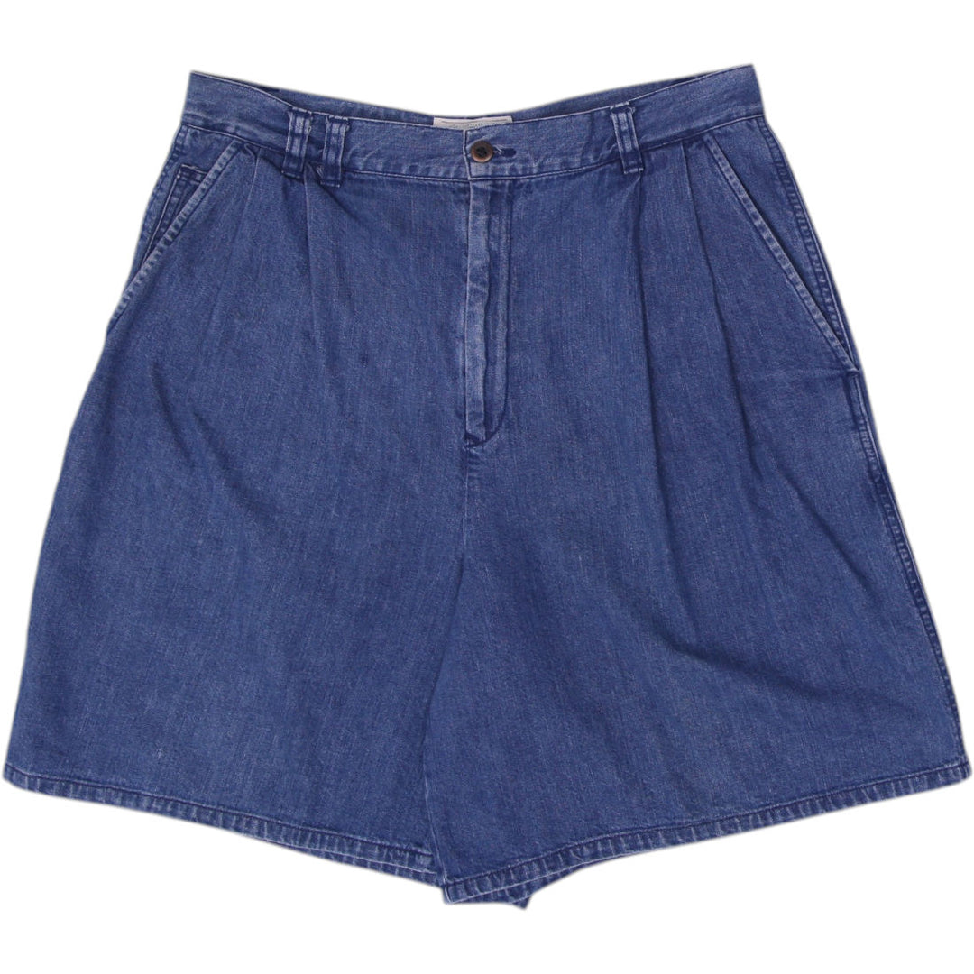 Vintage Ladies Ralph Lauren Pleated Denim Short Size 14 | Migration_Shorts | Fashion Rerun
