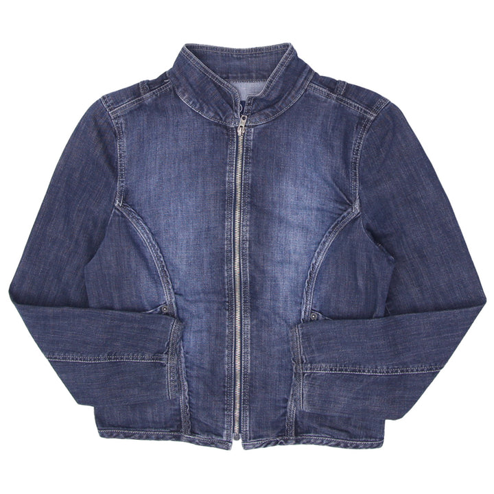 Ladies Basic Jeans by Bessie Full Zip Denim Jacket