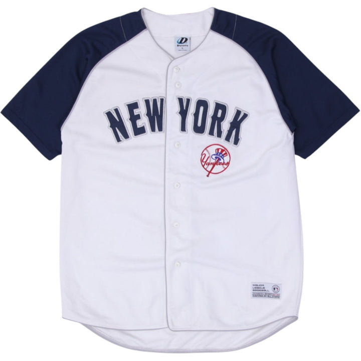 Mens Dynasty New York Yankees Button Baseball Jersey