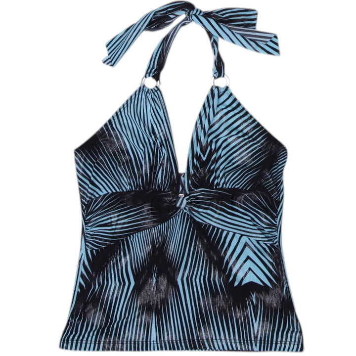Y2K Ladies Striped Halter Top Size XS | Migration_Y2K Tops | Fashion Rerun