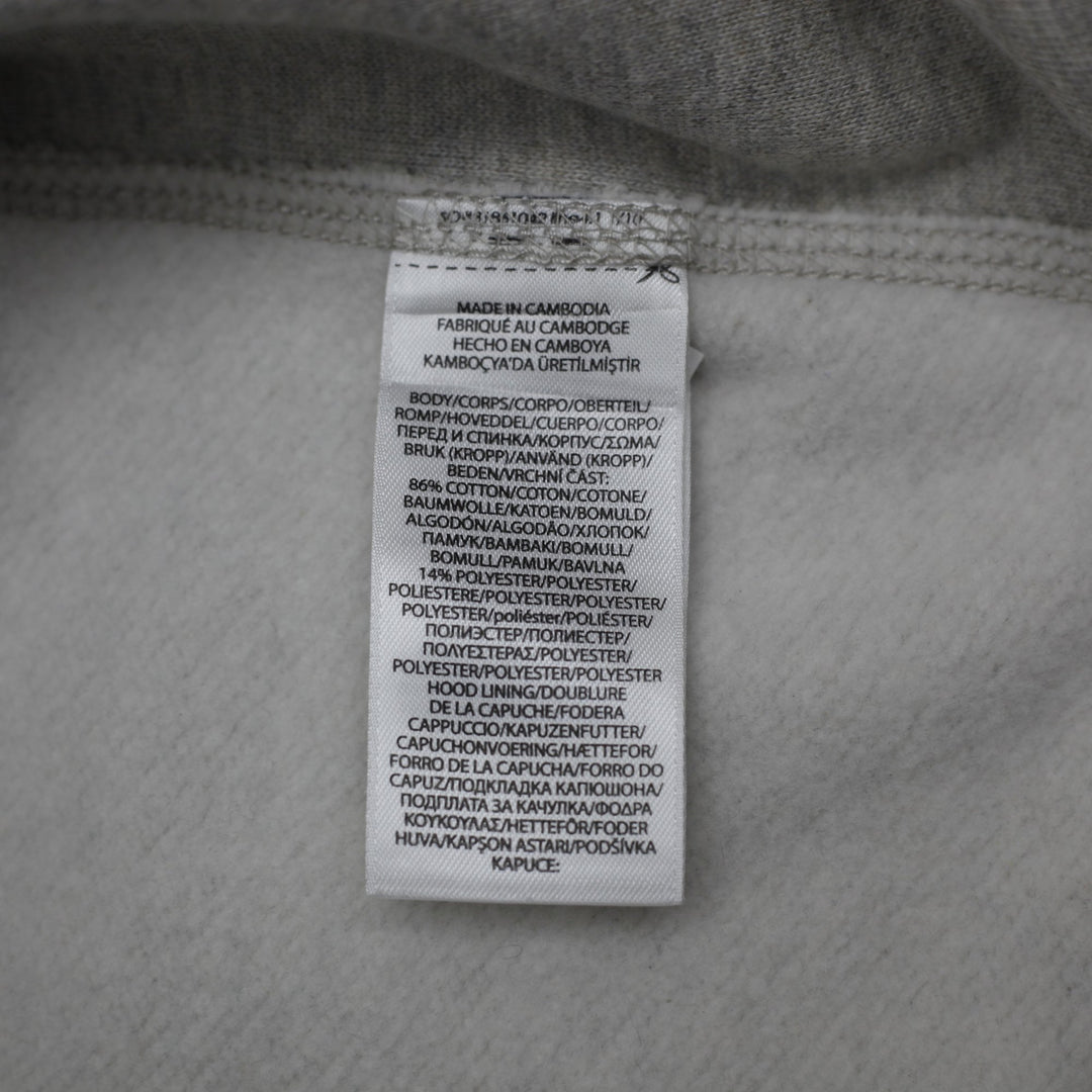 Mens Polo Ralph Lauren Zip Up Gray Pullover Hoodie Size XL