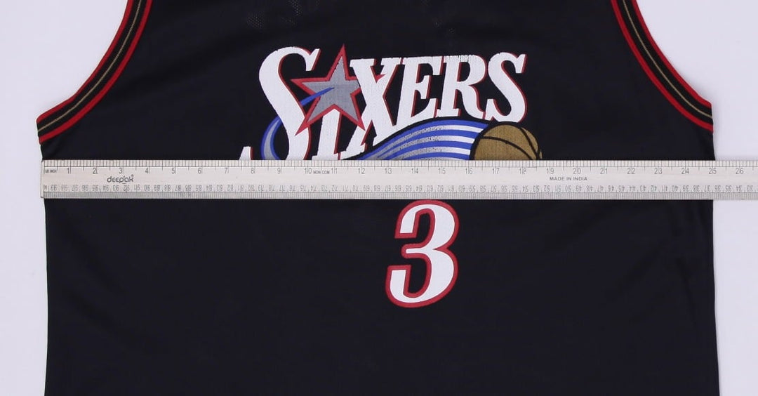 Vintage Champion Iverson #3 Philadelphia 76ers NBA Basketball Jersey Size 44/L | Migration_Jerseys - Alternat | Fashion Rerun