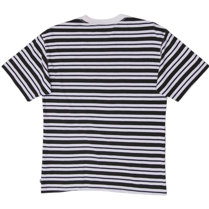 Mens Nike SB T-Shirt Black White Striped Loose Fit Skate Size S