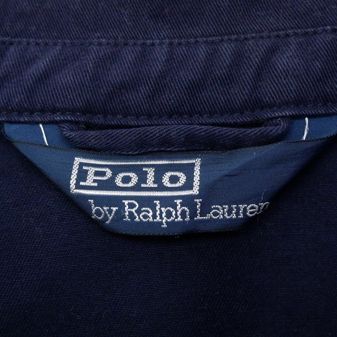 Vintage Polo By Ralph Lauren 100% Cotton Zip Up Harrington Jacket
