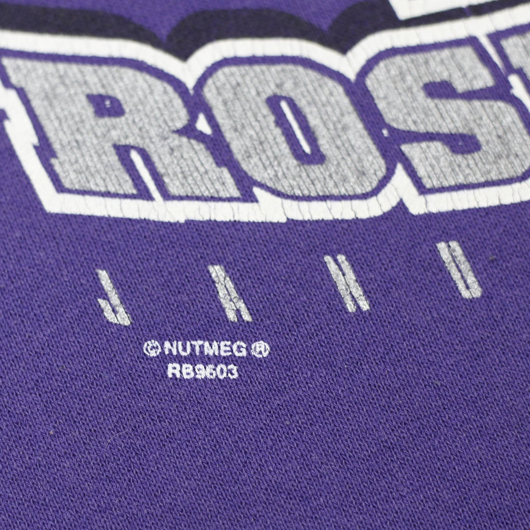Vintage 90s Nutmeg Mills Northwestern Rose Bowl Sweatshirt Purple Crewneck