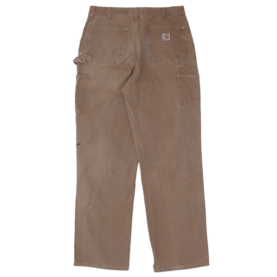 Mens Carhartt B01-BRN Loose Original Fit Double Knee Carpenter Work Pants Made In USA - Fashion Rerun Vintage Migration_Pants
