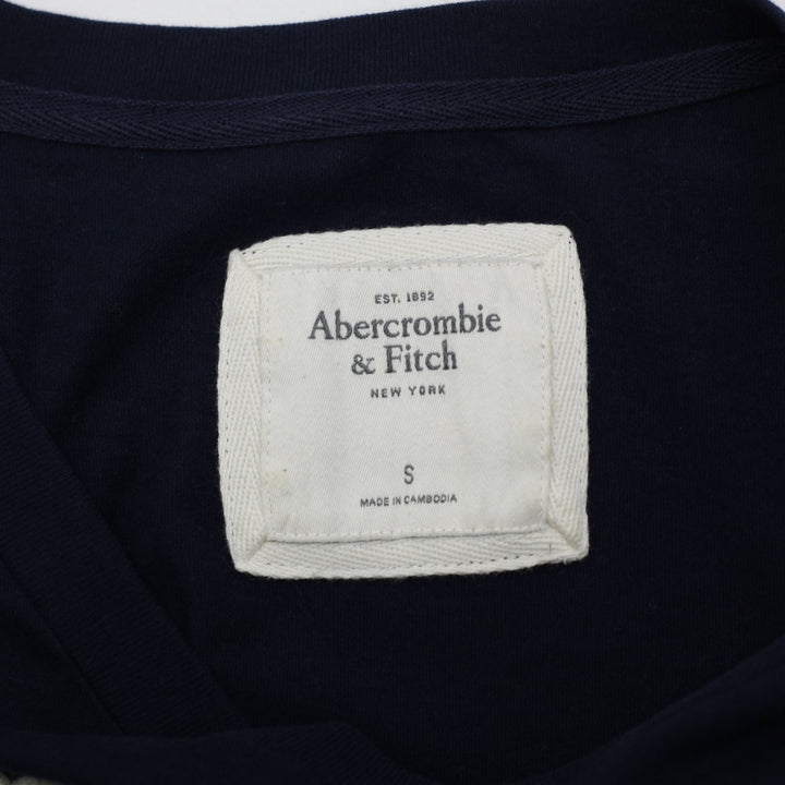 Y2K Ladies Abercrombie Spellout Moose Crest Fitted Tee Size S