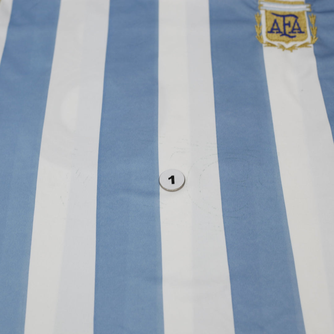 Vintage Mens Adidas Argentina 2006 World Cup Home Football Messi #18 Jersey