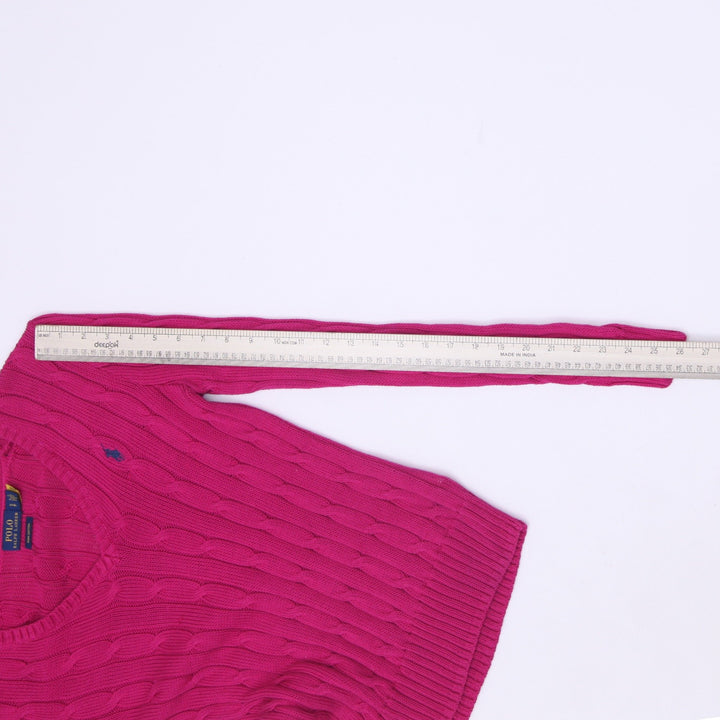 Ladies Ralph Lauren Pima Cotton Cable Knit Sweater Size S