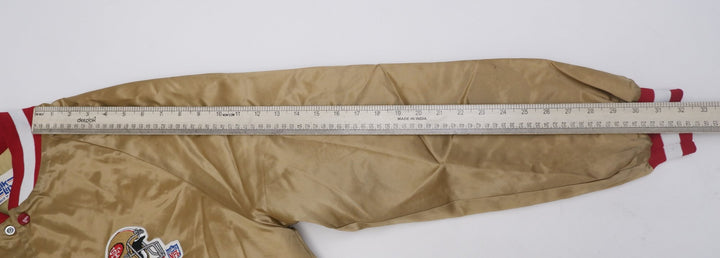 Vintage Mens Chalk Line 49ers Gold Jacket NFL Made In USA