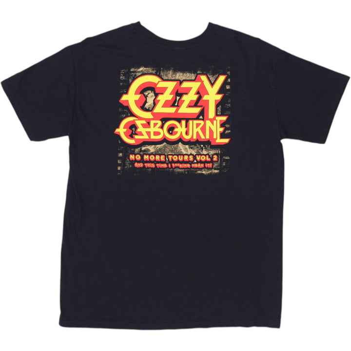 Mens Ozzy Osbourne Rock Graphic No More Tours T-Shirt Size L