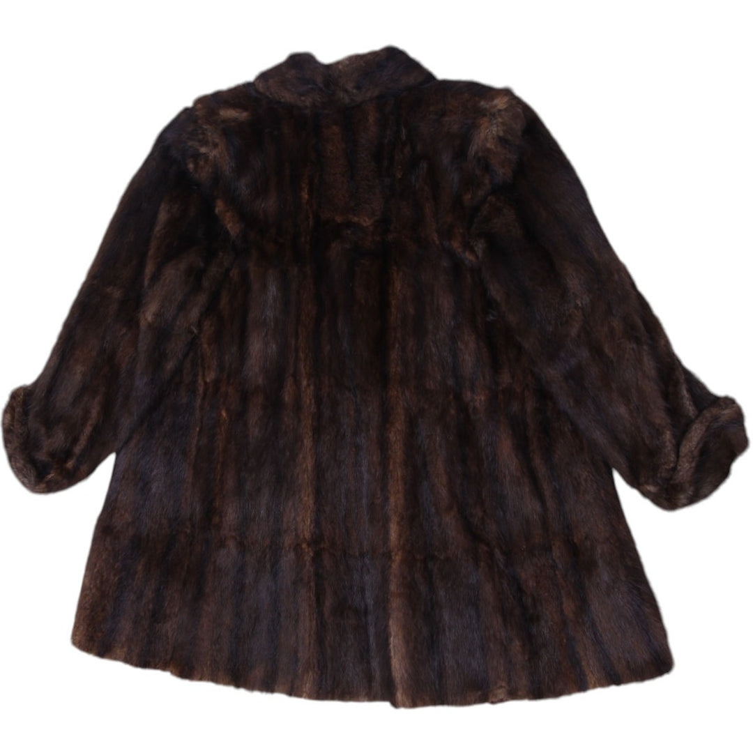 60's Muskrat Fur Coat