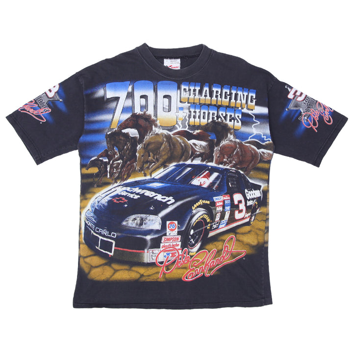 1997 Vintage Dale Earnhardt 700+ Charging Horses AOP Nascar T-Shirt Made in USA L | Migration_T-Shirts FBFIRS | Fashion Rerun