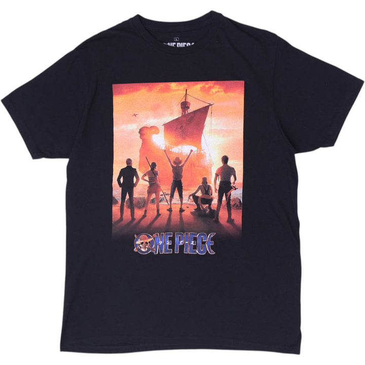 Mens Ripple Junction One Piece Live Action Going Merry Poster T-Shirt Size L