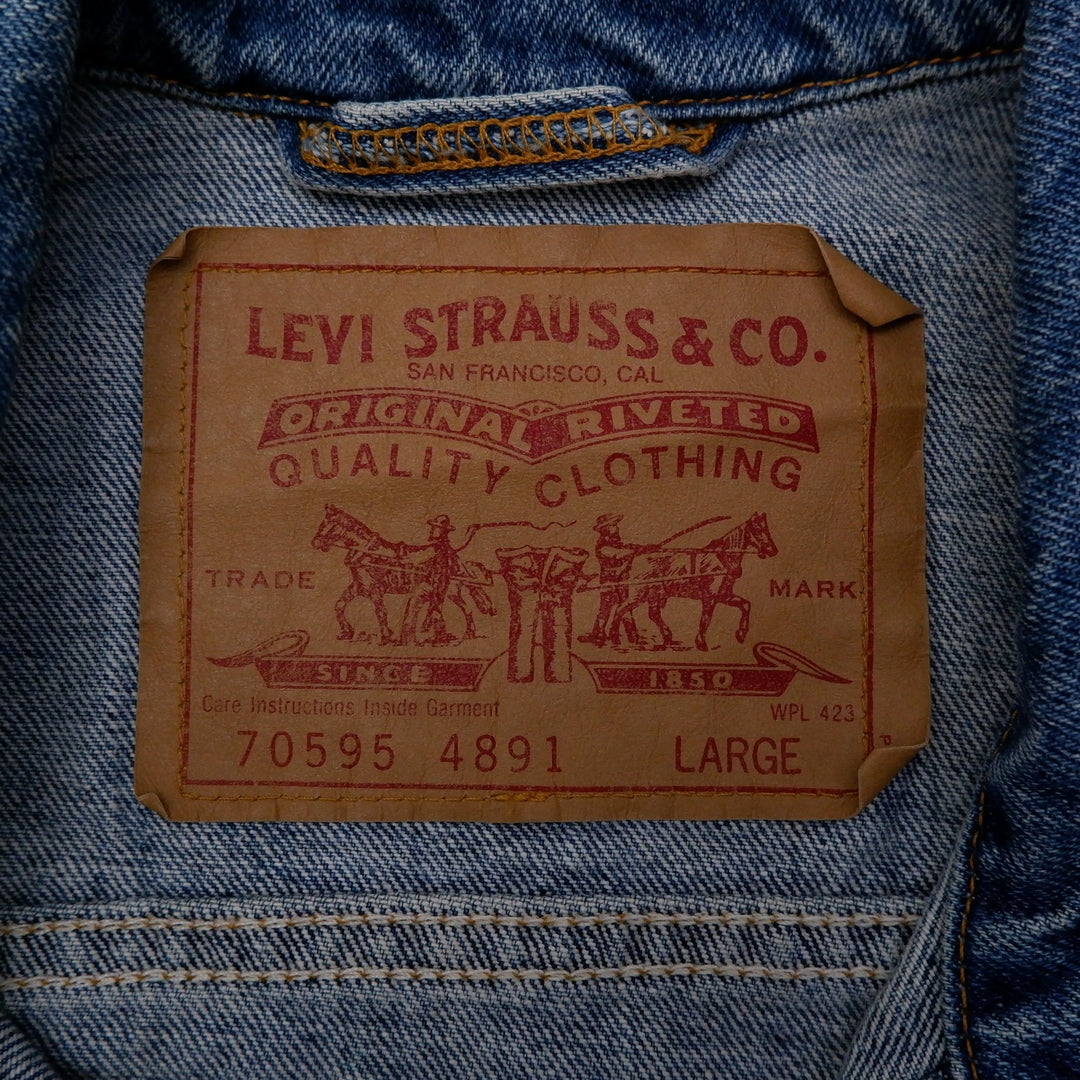 Vintage Levi Strauss & Co. 70595 4891 Denim Vest