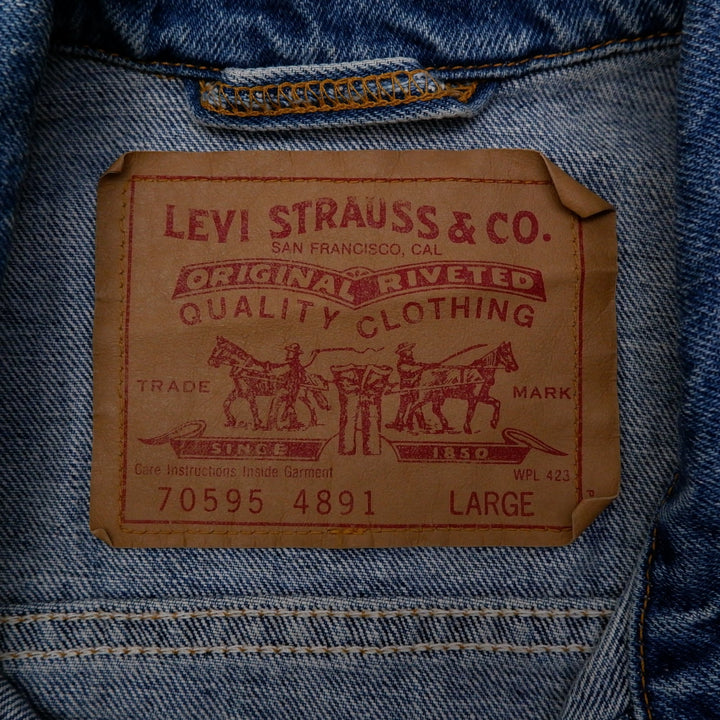 Vintage Levi Strauss & Co. 70595 4891 Denim Vest