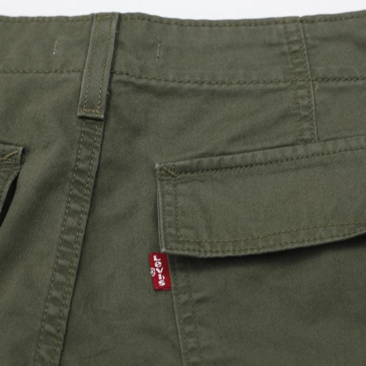 Ladies Levi's Levi '94 Baggy Olive Green Loose Utility Cargo Pants Size 29