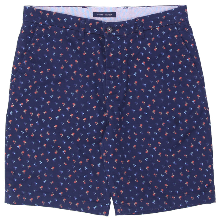 Mens Tommy Hilfiger Navy Printed Shorts - Fashion Rerun Vintage Migration_Shorts