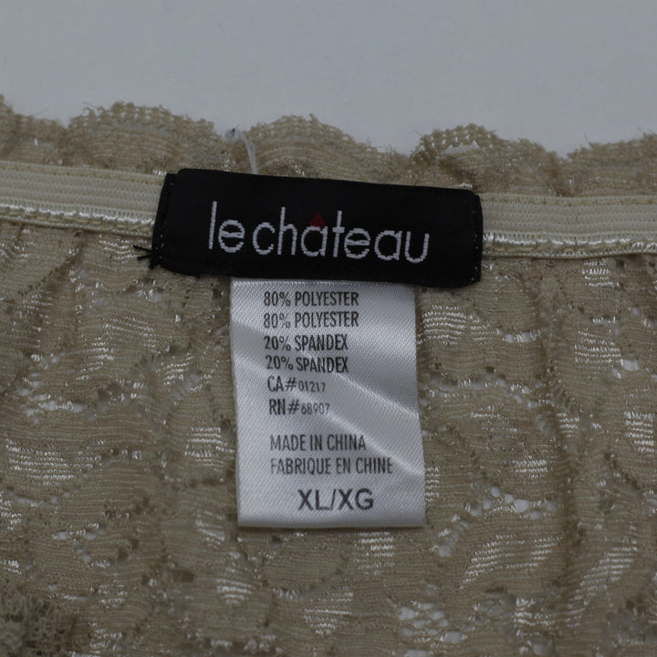 Y2K Ladies Le Chateau Lace Spandex Stretch Size XL