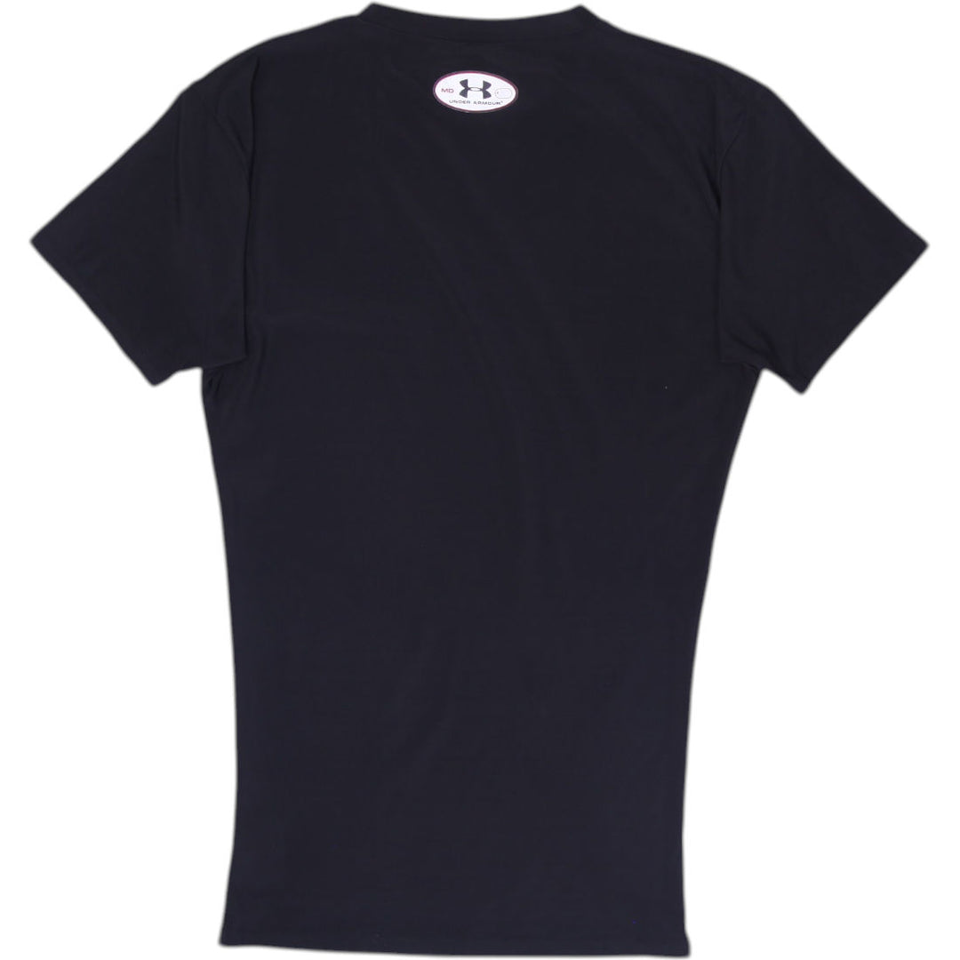 Mens Under Armour Compression T-Shirt Black Quick Dry Size M