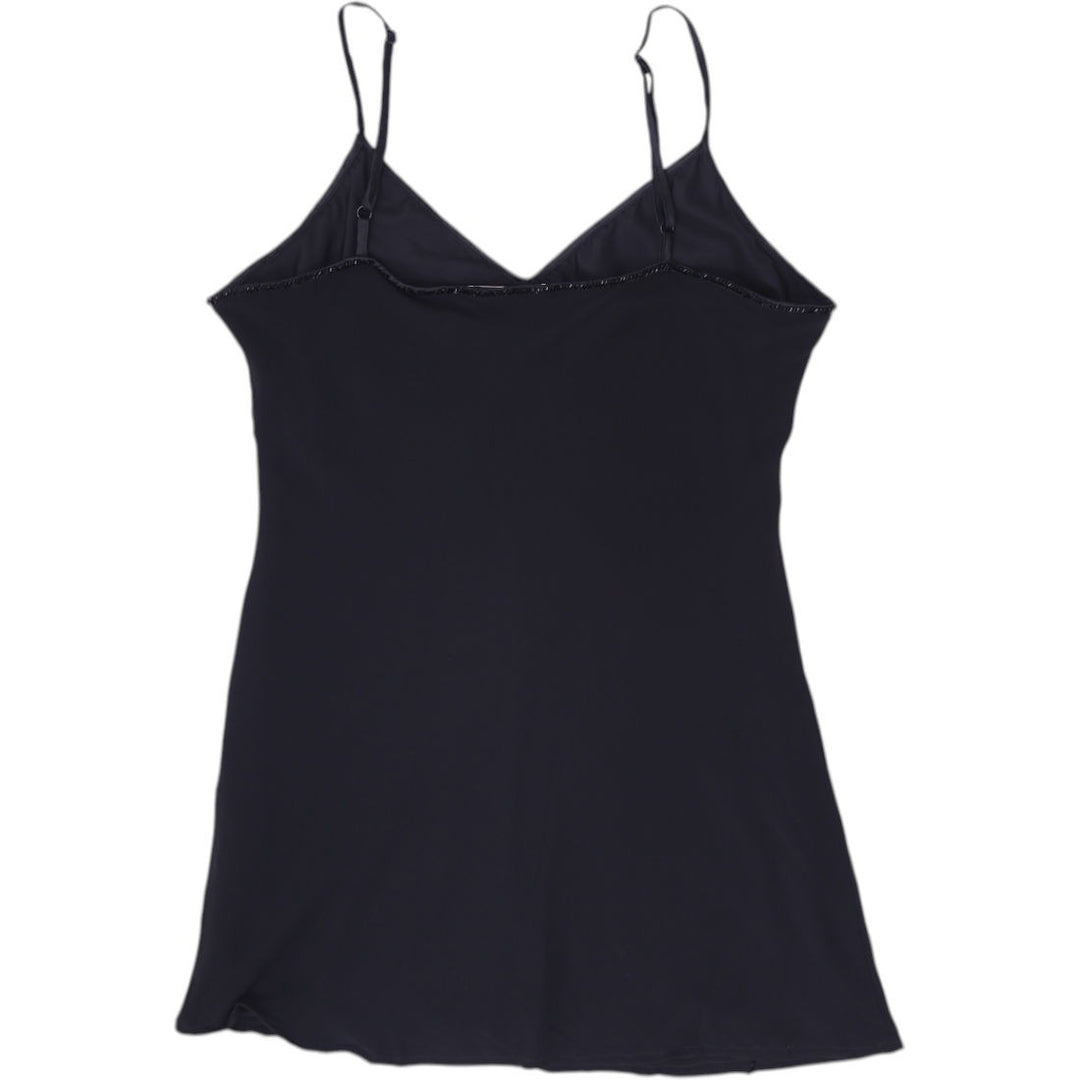 Y2K Ladies Oxmo Camisole Black Beaded Sleeveless Chic