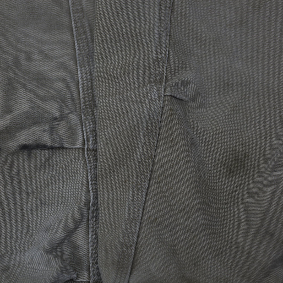 Mens Carhartt Sandstone Ridge Coat Full Zip Distressed Jacket Size L