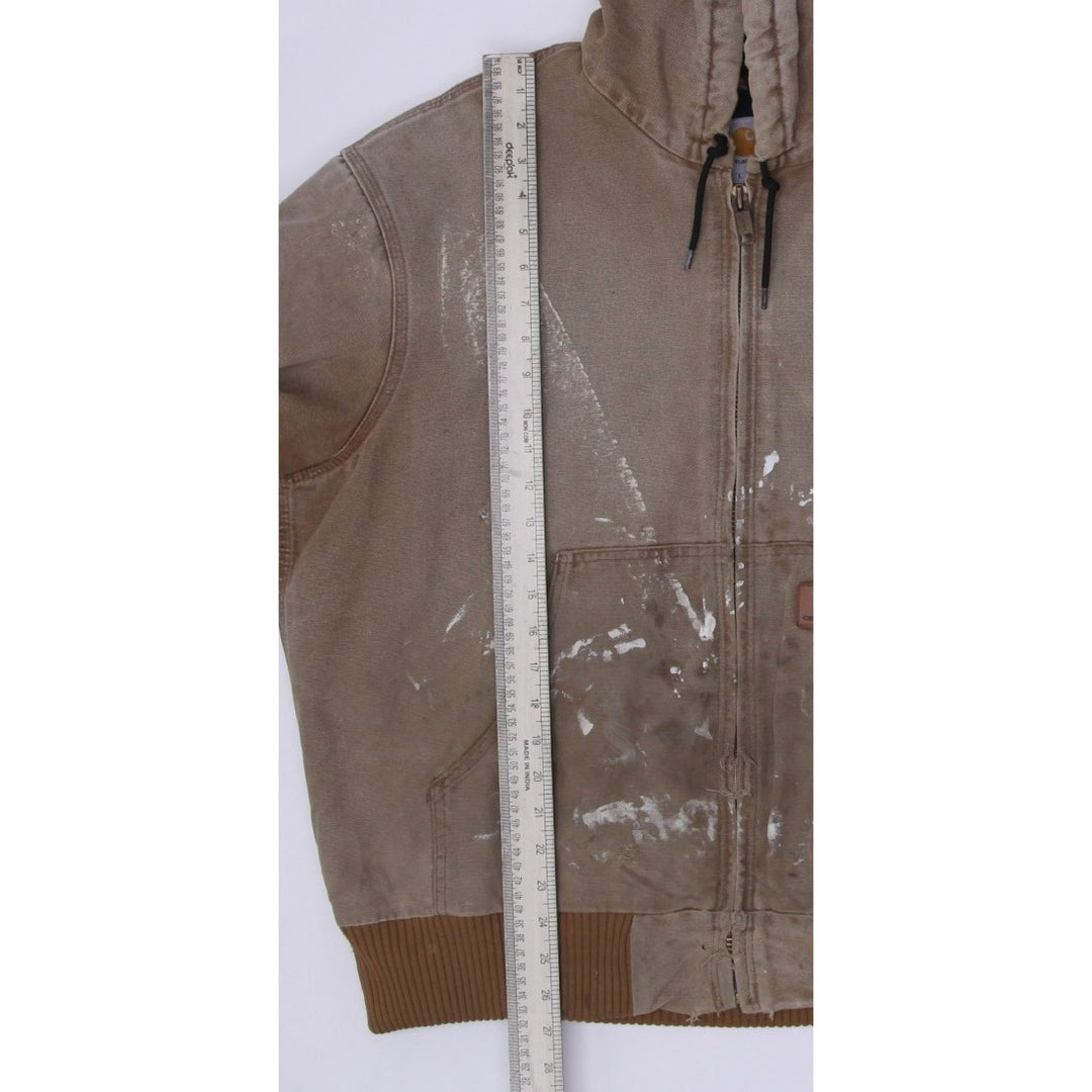 Mens Carhartt J130 211 Canvas Paint Marks Distressed Workwear Jacket | Migration_Jackets - View 6 | Fashion Rerun
