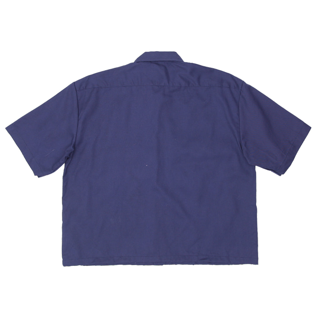 Mens Dickies Customized Work Shirt Navy Blue - Fashion Rerun Vintage Migration_Shirt