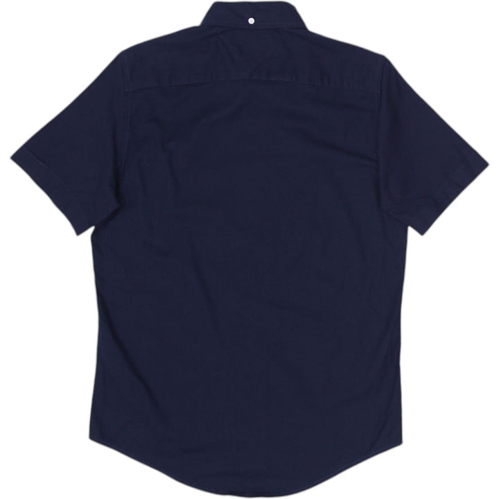 Mens Tommy Hilfiger Slim Fit Navy Shirt Embroidered Logo