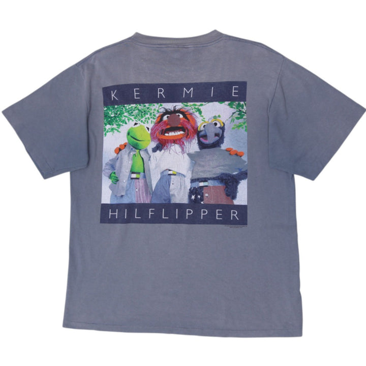 Vintage 90s Kermit Muppets Tommy Hilfiger Parody T-Shirt Size XL
