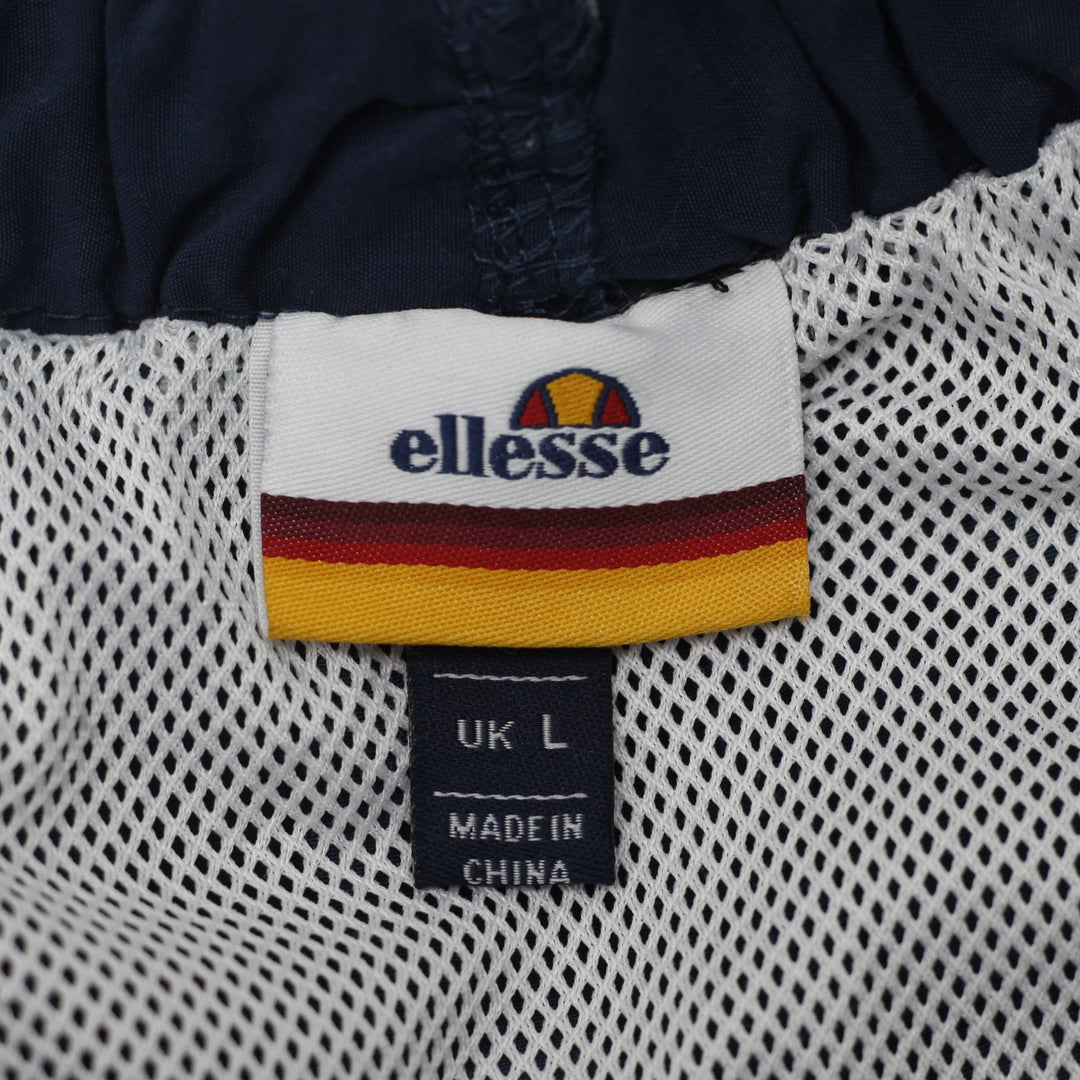 Mens Ellesse Teynor Navy Blue Logo Waistband Swim Trunks Shorts Size Large