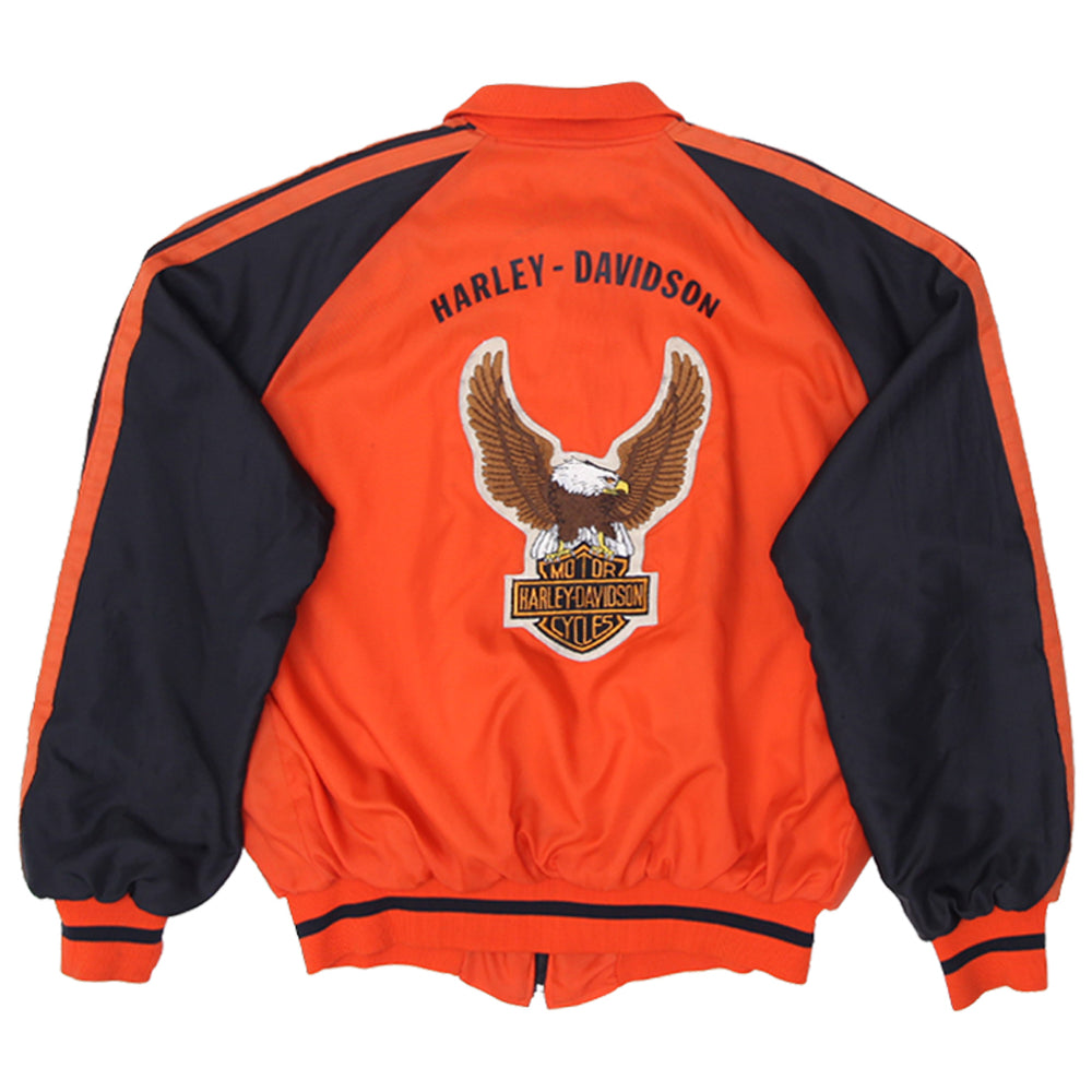Vintage Holloway Harley Davidson Bomber Jacket Made in USA XL - Fashion Rerun Vintage Migration_Jacket