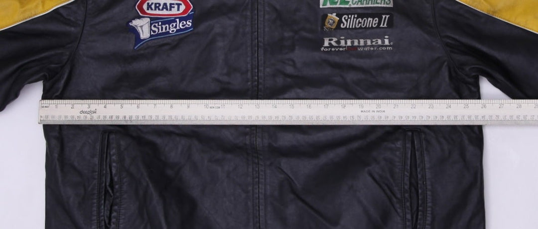 Vintage 2000s Wilson Leather Nascar Matt Kenseth DeWalt Jacket Size XL | Migration_Jackets - View 7 | Fashion Rerun