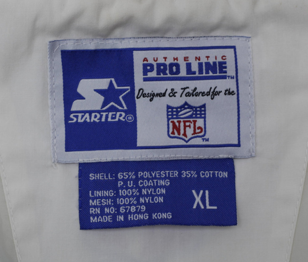 Vintage 1990s Starter NFL Miami Dolphins Quarter Zip Jacket Size XL | Migration_Jackets - Back View | Fashion Rerun