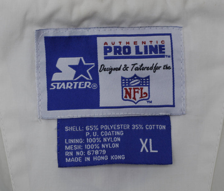 Vintage 1990s Starter NFL Miami Dolphins Quarter Zip Jacket Size XL | Migration_Jackets - Back View | Fashion Rerun