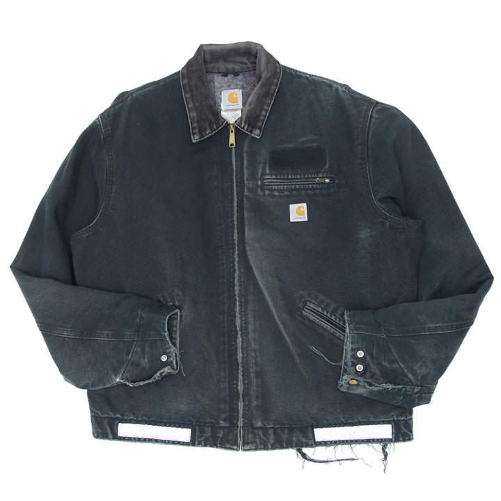 Vintage Carhartt J01 BLK Blanket Lined Detroit Jacket Made In The USA