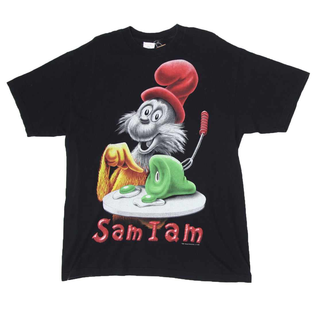 Shop 1997 Vintage Dr.Seuss Sam-I-Am T-Shirt Made in USA XL | Fashion Rerun