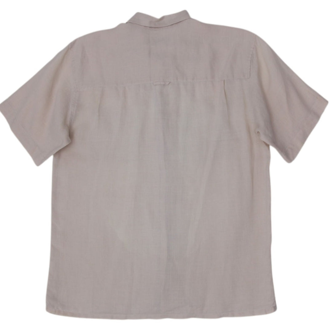 Mens Visitor Washable 100%  Linen Short Sleeve Shirt | Migration_Shirts - Side View | Fashion Rerun