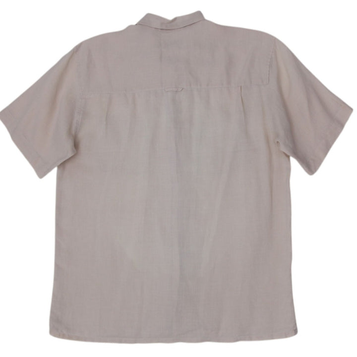 Mens Visitor Washable 100%  Linen Short Sleeve Shirt | Migration_Shirts - Side View | Fashion Rerun