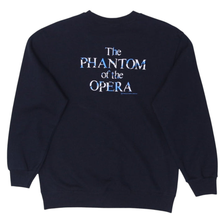 Vintage Mens Fruit of the Loom Phantom of the Opera Sweatshirt Black