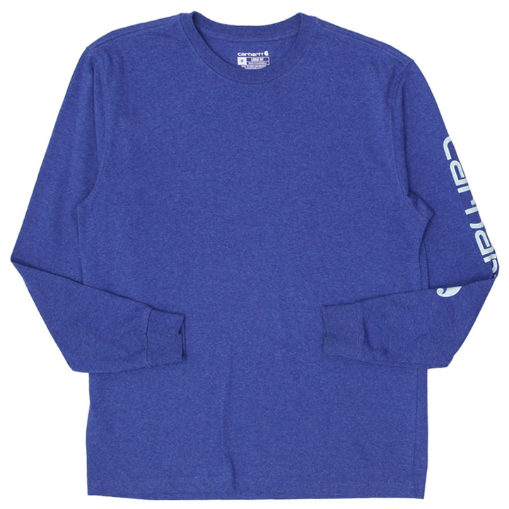 Mens Carhartt TK0231 Long Sleeve Shirt Blue Workwear