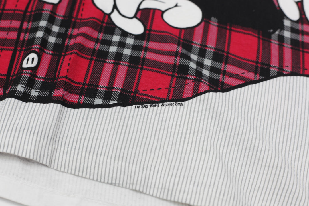 Vintage Looney Tunes All Over Print Wrap Around 1996 T-Shirt