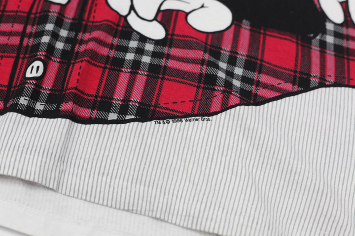 Vintage Looney Tunes All Over Print Wrap Around 1996 T-Shirt