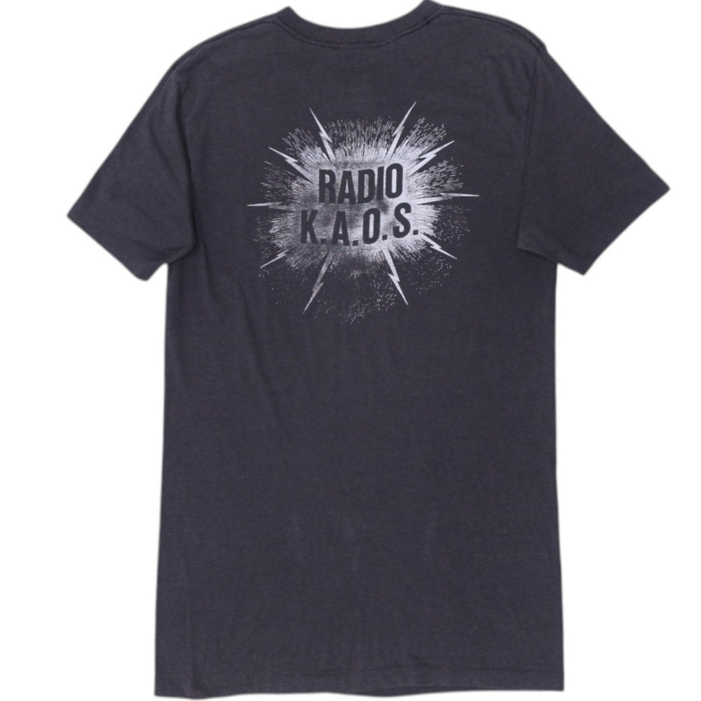 Vintage 80s Roger Waters Album "Radio K.A.O.S." Single Stitch T-Shirt | Migration_T-Shirts - Side View | Fashion Rerun