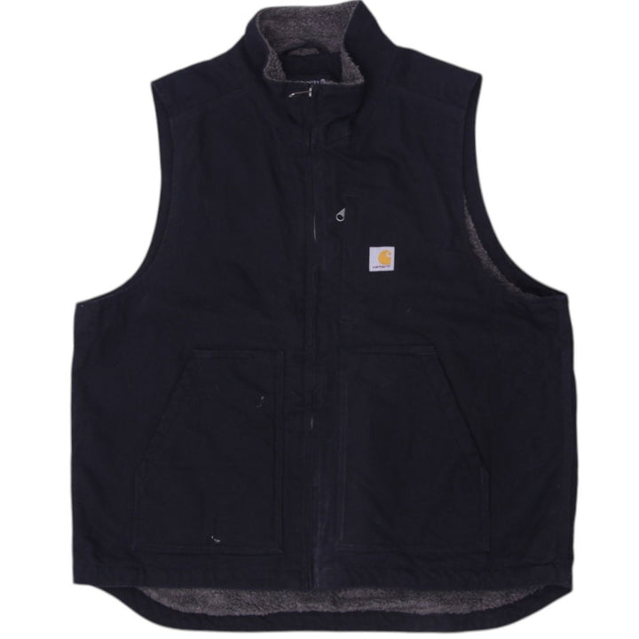 Mens Carhartt 104277 BLK Loose Fit Sherpa Fleece Lined Workwear Vest L | Migration_Jackets WW Collection | Fashion Rerun