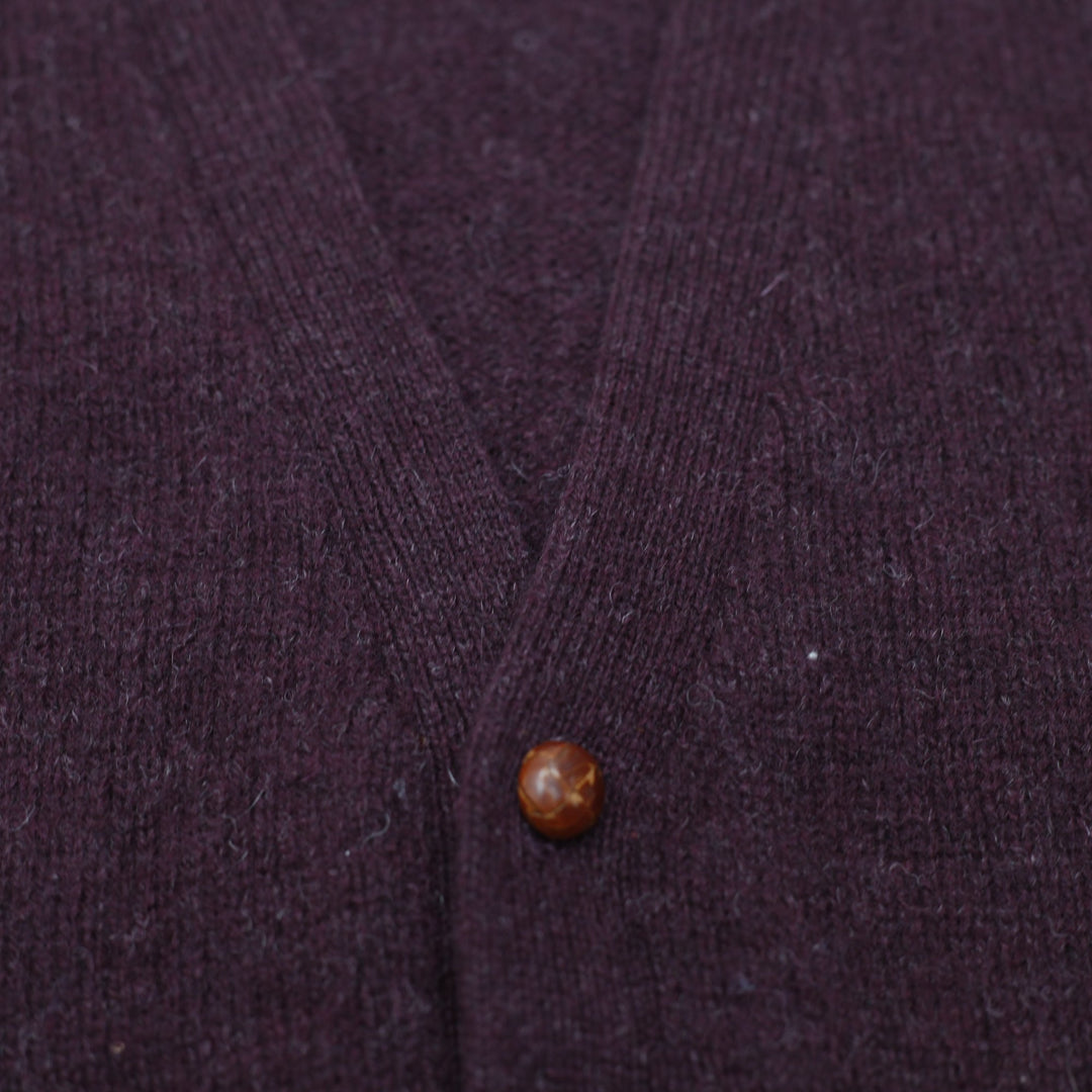 Vintage Men Ralph Lauren 100% Wool Button-Front Sweater Vest Size L
